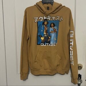 Gildan Brown Graphic Hoodie